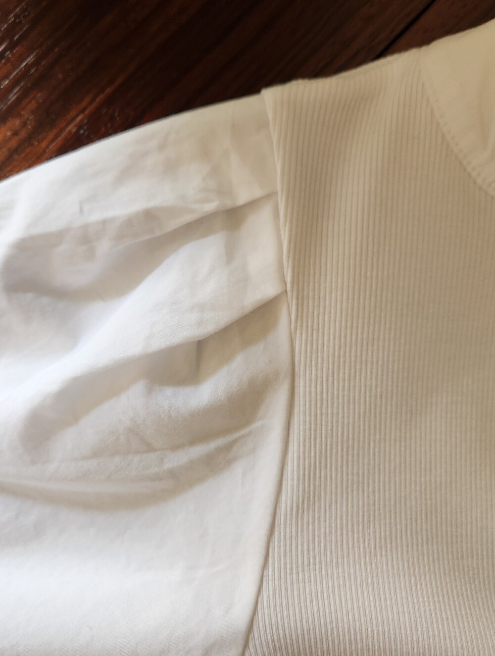 Madewell White V-Neck Puff-Sleeve Popover - Picture 7 of 10